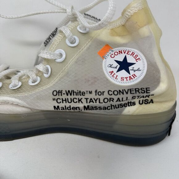 Converse Off-White x Chuck 70 The Ten Sz 6 Authentic Used Rare Virgil Og Sample - Picture 9 of 11